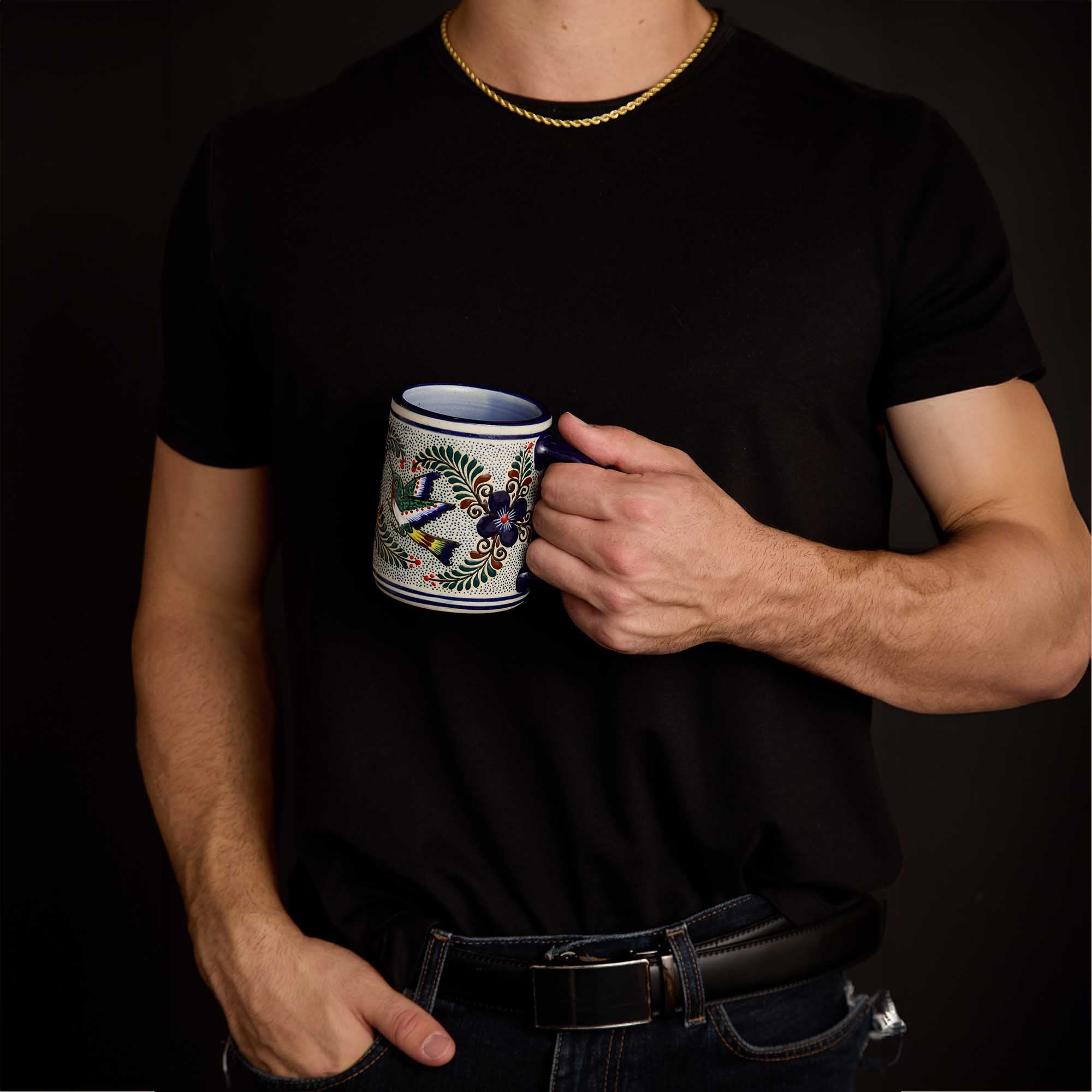 Truebrew Artisan Mugs | Pajaros Coloridos Handcrafted Coffee Mug