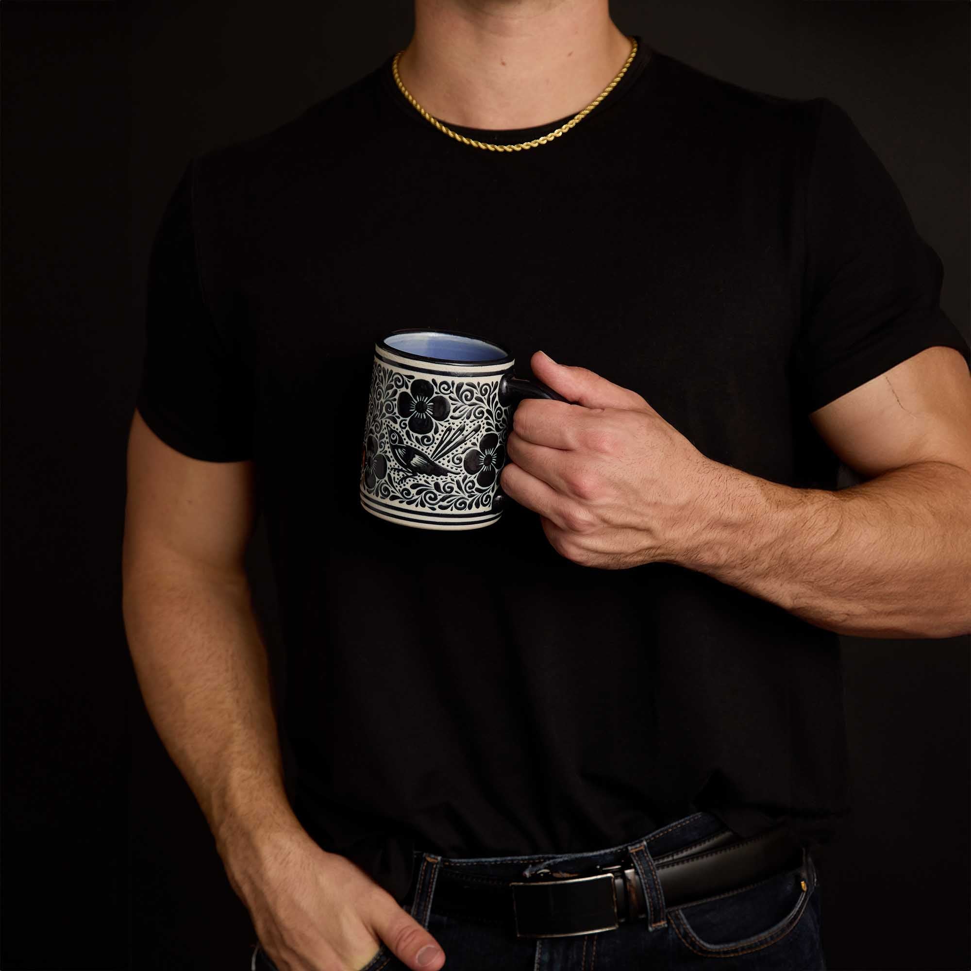 Truebrew Artisan Mugs | Pajaros Negros Handcrafted Coffee Mug